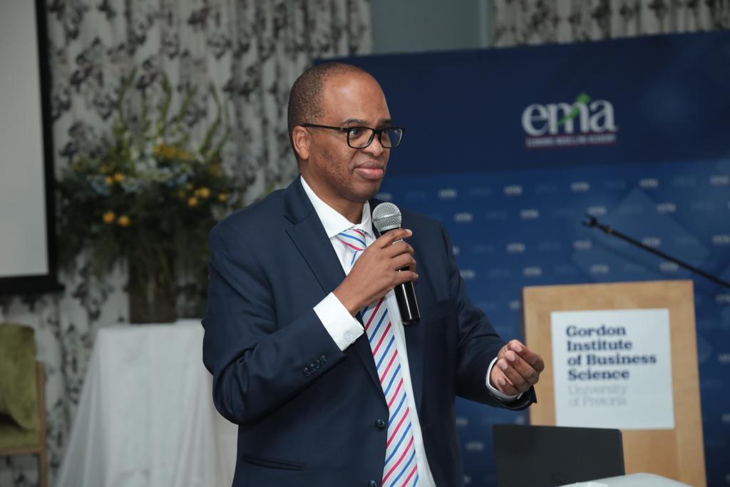  GIBS's Dean, Professor Morris Mthombeni at the launch of the Economic Modelling Academy at GIBS.